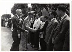 BOU SFER 06 JUILLET 1958 POSE DE LA PREMIERE PIERRE DU MONUMENT AUX MORTS 007